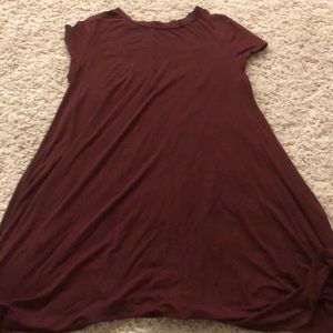 Maroon slip dress